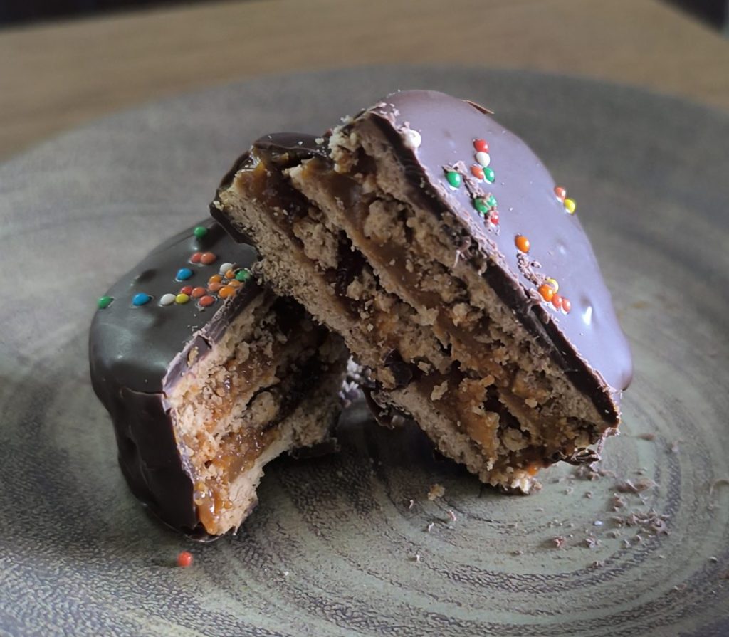 Alfajor sol de durazno