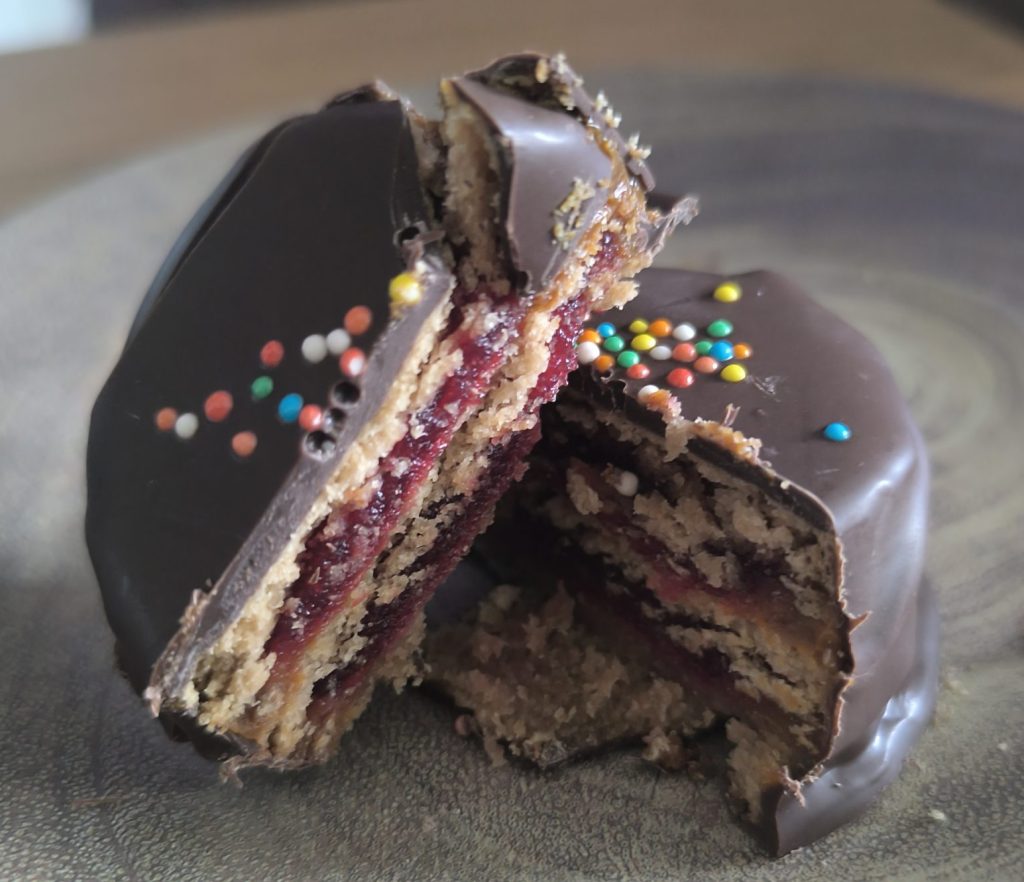 Alfajor guinda