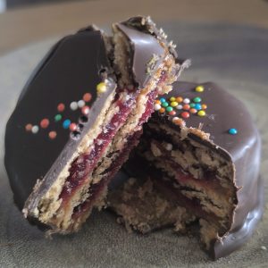 Alfajor guinda